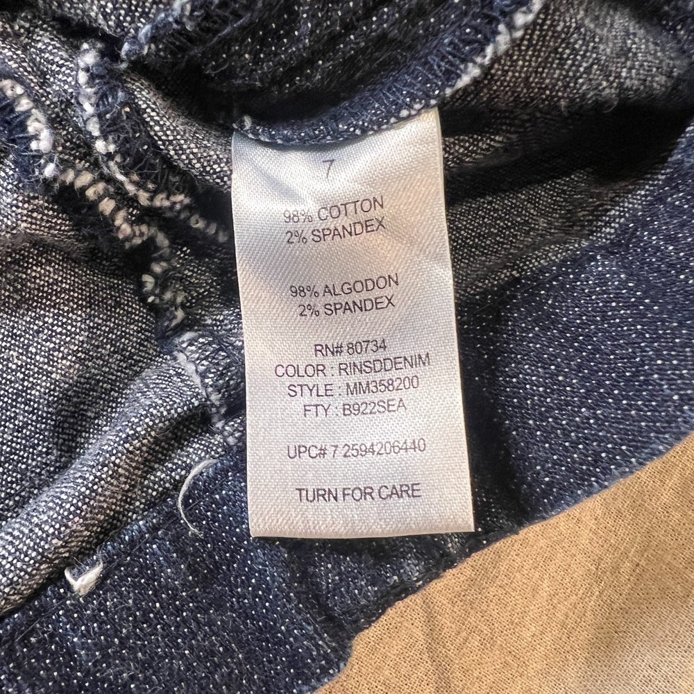Miley Cyrus Max Azria Denim Mini Skirt Junior 7 Y2K 2000s Ruched Micro Utility - Picture 7 of 8